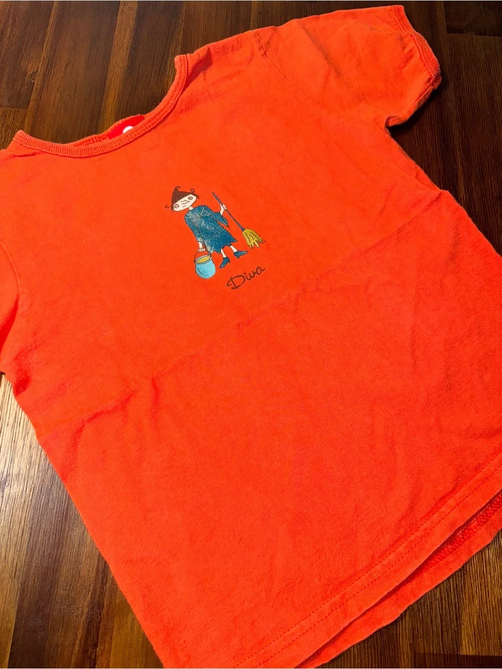 Vintage Target Halloween Witch “Diva” Orange T-Shirt – Made in USA – Size Medium
